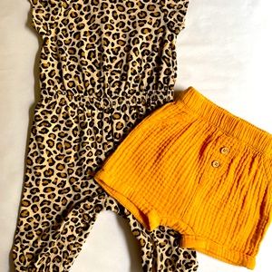 Baby Gartered Shorts 🩳 by Cat & Jacks 3-6 M (Romper not included )